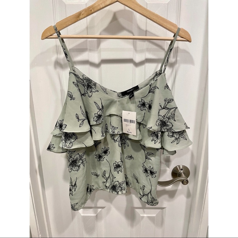 Off the shoulder ruffled top